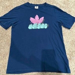 ADIDAS Navy Graphic Tee YL